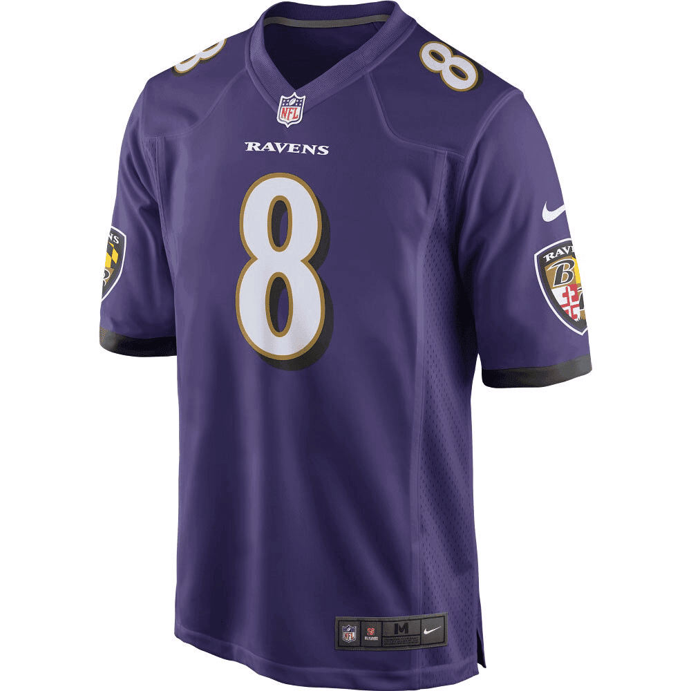 Lamar Jackson Baltimore Ravens Game Player Jersey - Purple Jersey