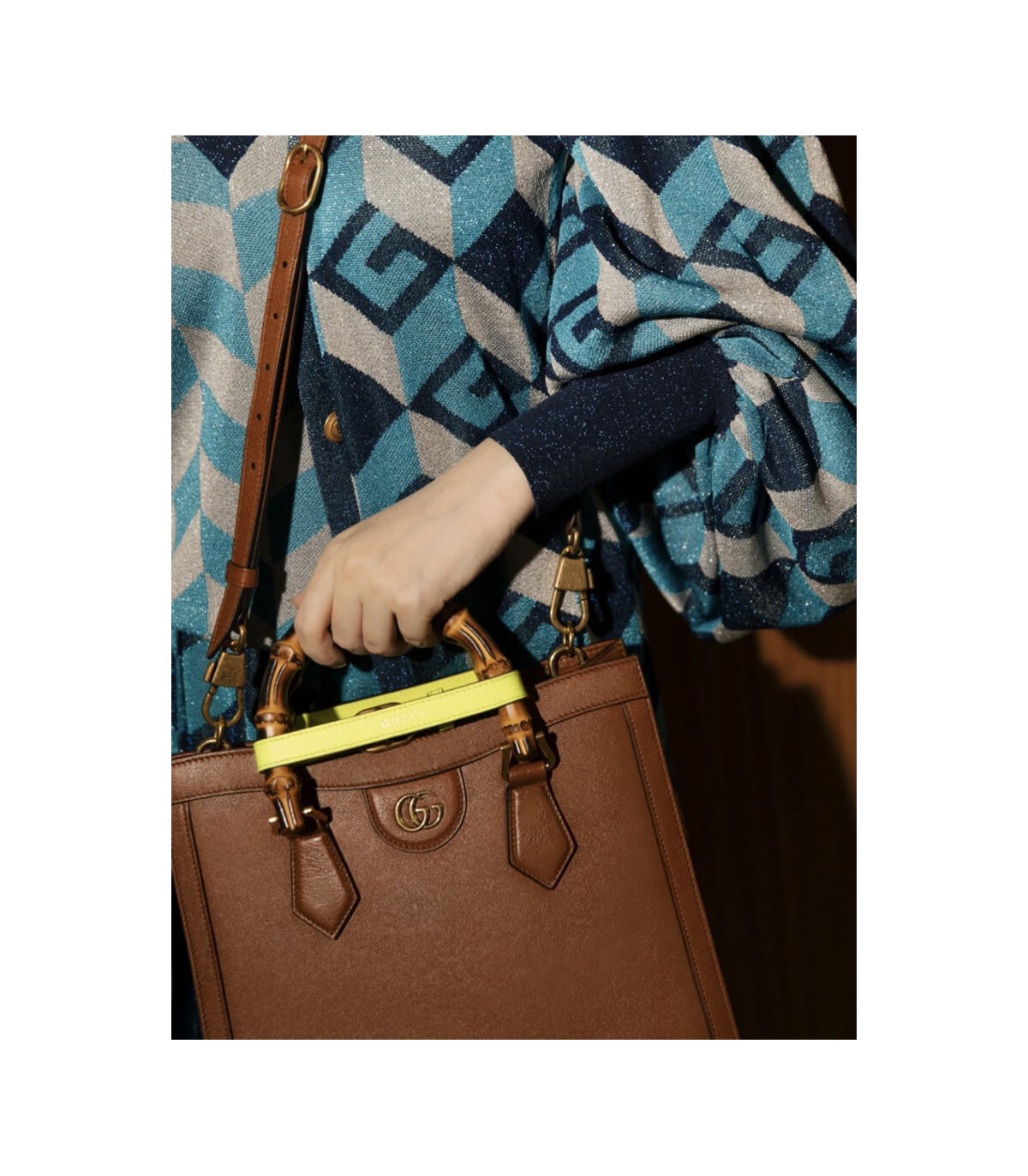 Gucci Diana Small Tote Bag Brown