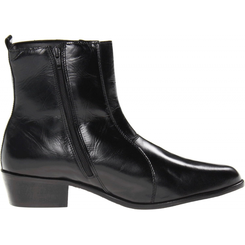 Men's Santos Plain-Toe Side Zipper Boot