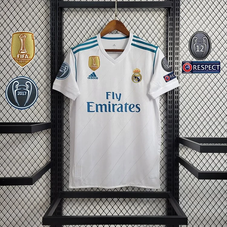 Retro 2017-18 Real Madrid home RONALDO Benzema BALE Sergio Ramos ISCO KROOS MODRIC Football jersey retro