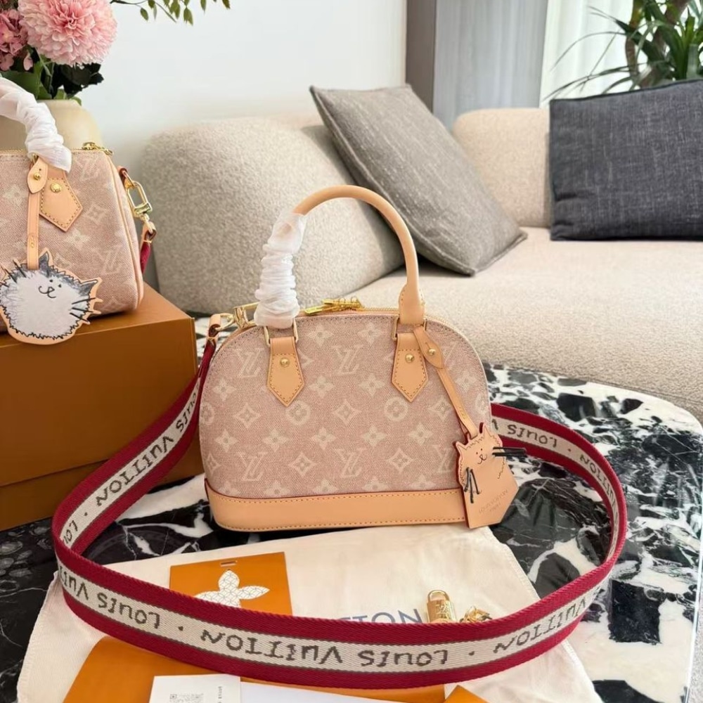 Louis Vuitton Alma BB Meowgram Pale Pink 23cm M25728