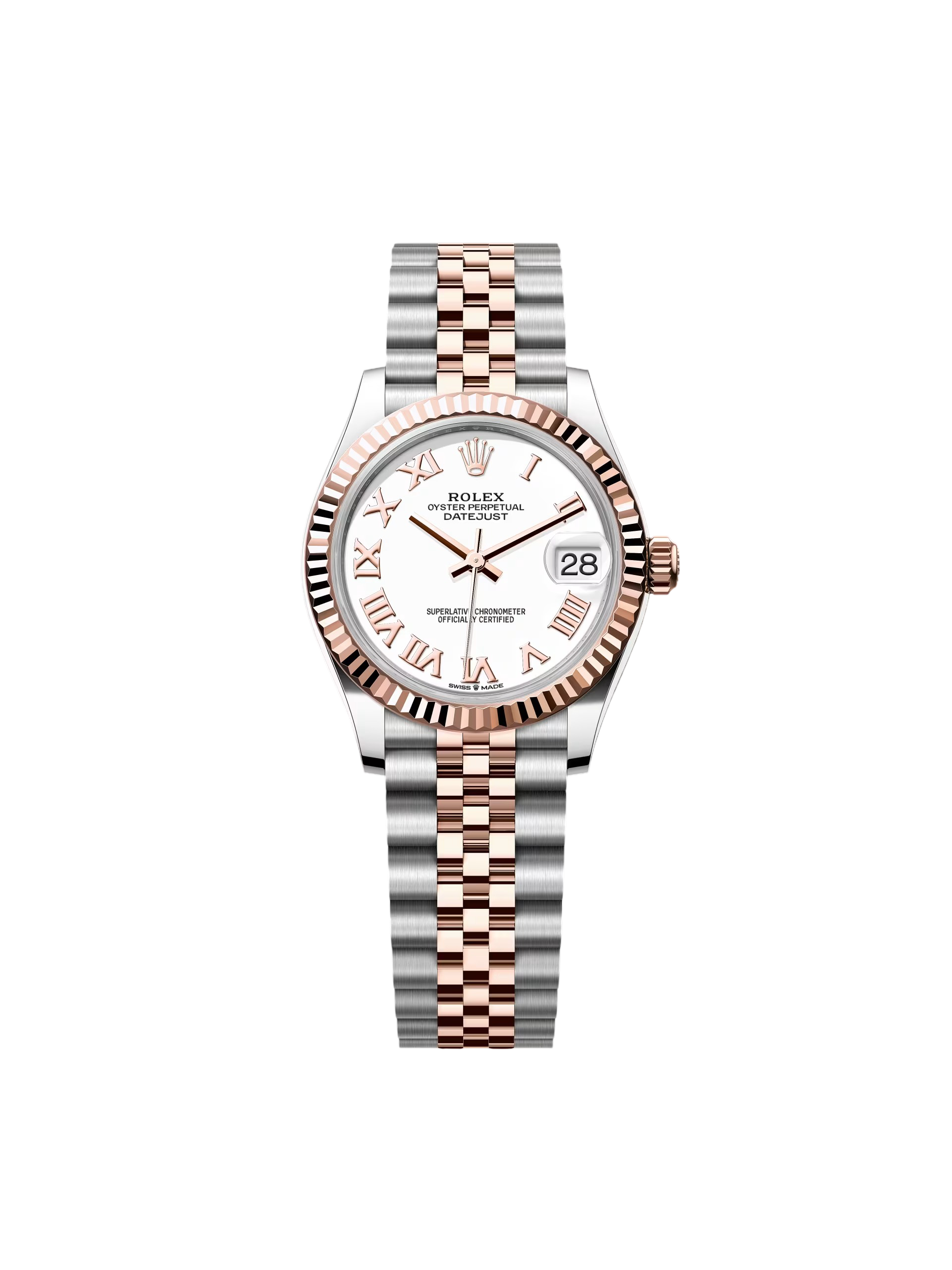 Rolex Datejust m278271-0001/0002 White 31mm Dial Oyster Bracelet Watch