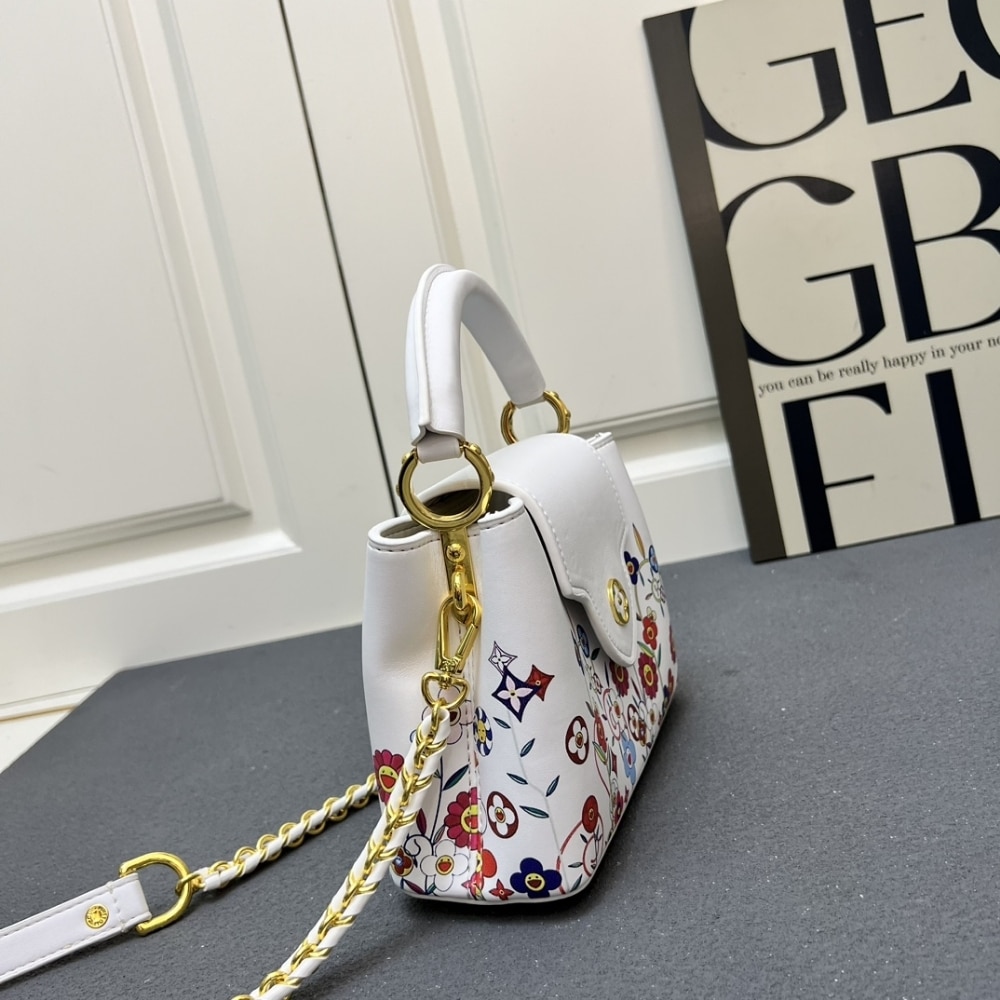 Louis Vuitton X Murakami Capucines East West Mini White 21cm M13246
