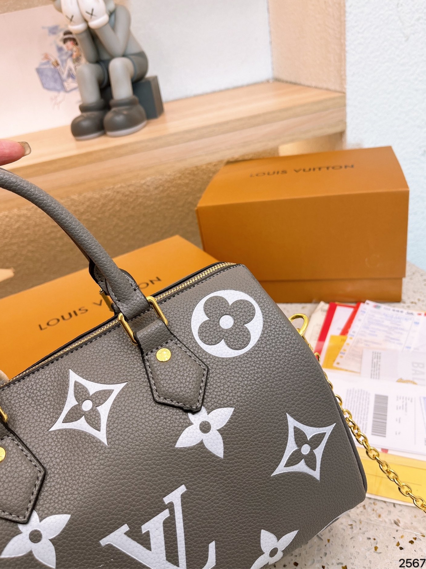 Louis Vuitton Speedy Bandouli Re 20 Monogram Empreinte Leather 20Cm M46575