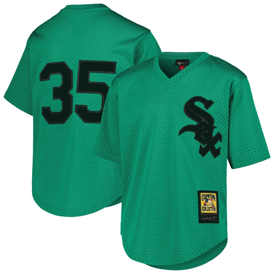 Frank Thomas Chicago White Sox Mitchell&Ness Youth Cooperstown Collection Mesh Batting Practice Jersey Green