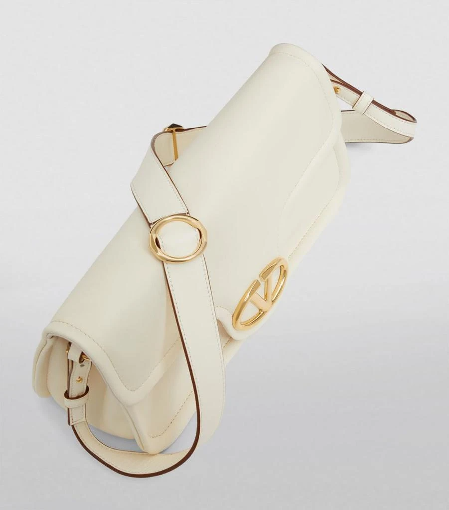 Valentino Garavani VLogo 1960 Nappa Leather Shoulder Bag White 28Cm