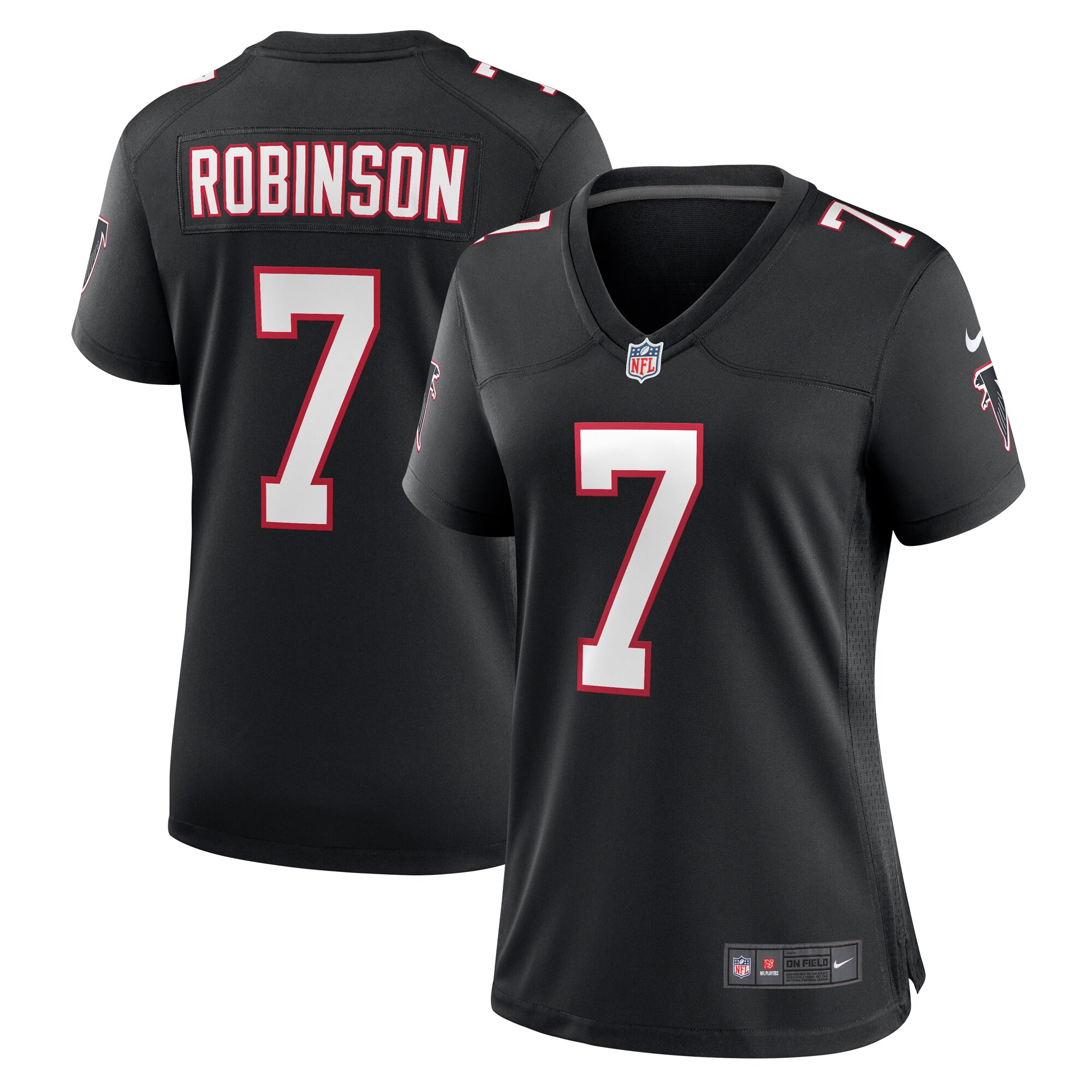 Bijan Robinson Atlanta Falcons Nike Women's Alternate Game Jersey - Black