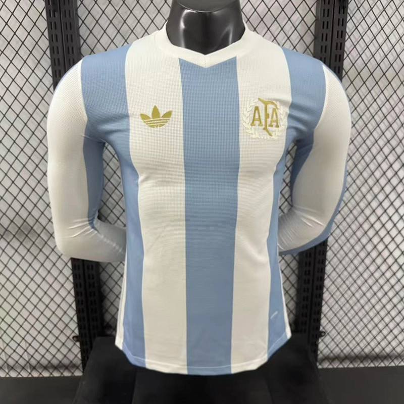 PLAYER 2024-25 Argentina 50th Anniversary Edition of Argentina Long sleeves Football jersey