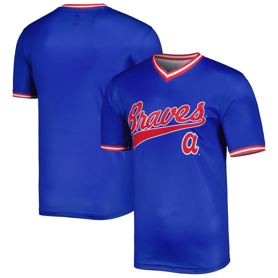 Atlanta Braves Stitches Cooperstown Collection Team Jersey Royal