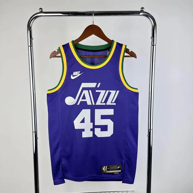 2024 NBA Utah Jazz 45 MITCHELL Basketball Jersey