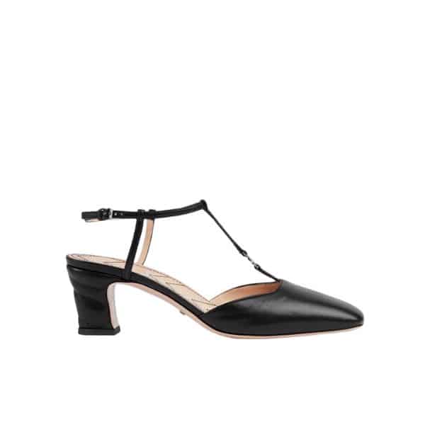 Gucci Women’S Petite Gg Slingback Pump ?Black 723446 Bko00 1000