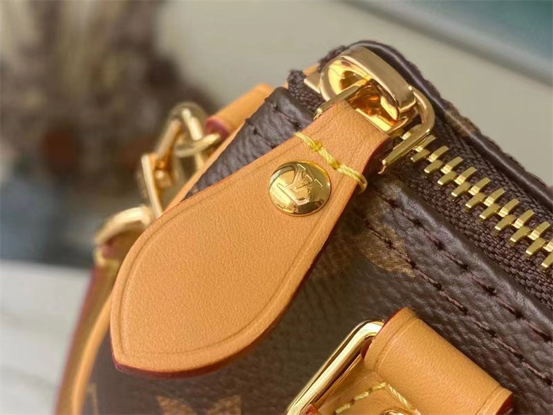 Louis Vuitton Nano Speedy Beige 16Cm