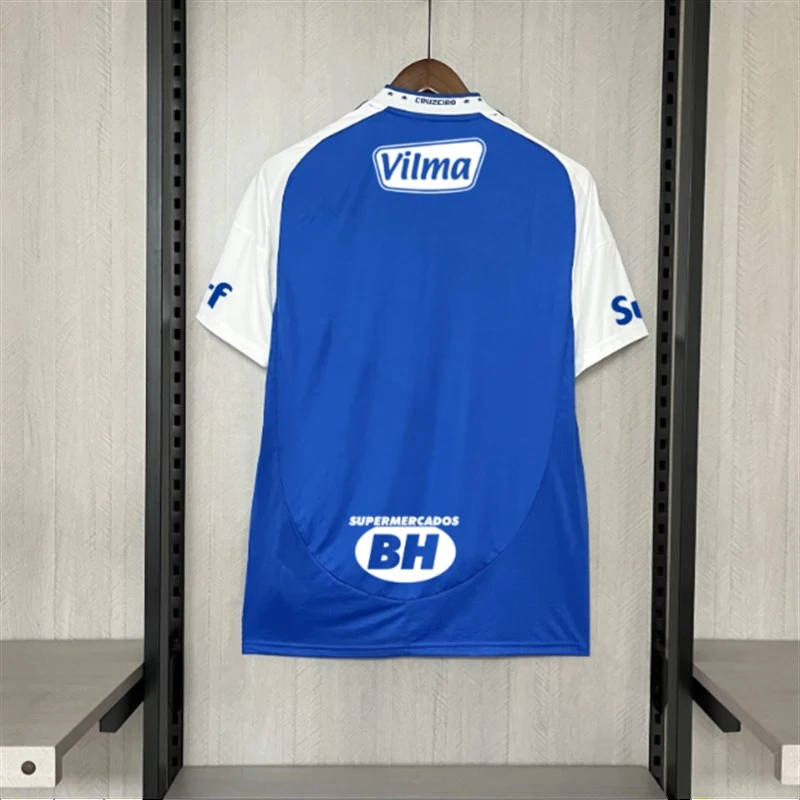 2025-26 Cruzeiro Home All Sponsors Football jersey