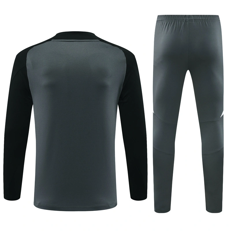 2024-25 Manchester United Dark Gray Long Sleeve Training Suit