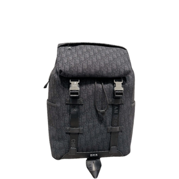 DIOR 42CM EXPLORER BACKPACK BLACK OBLIQUE JACQUARD