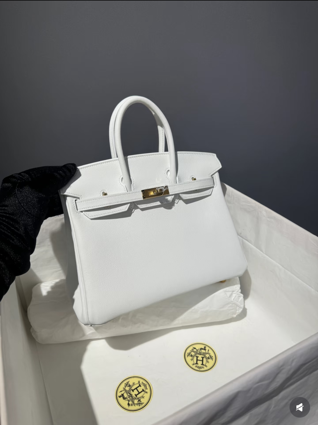 Bikrin 25-35 White swift Leather Custom