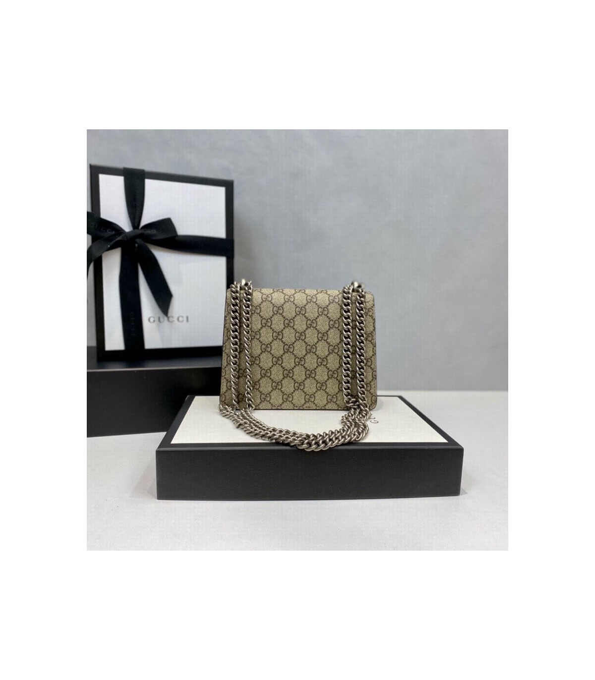 Gucci Dionysus GG Supreme Mini Bag Apricot