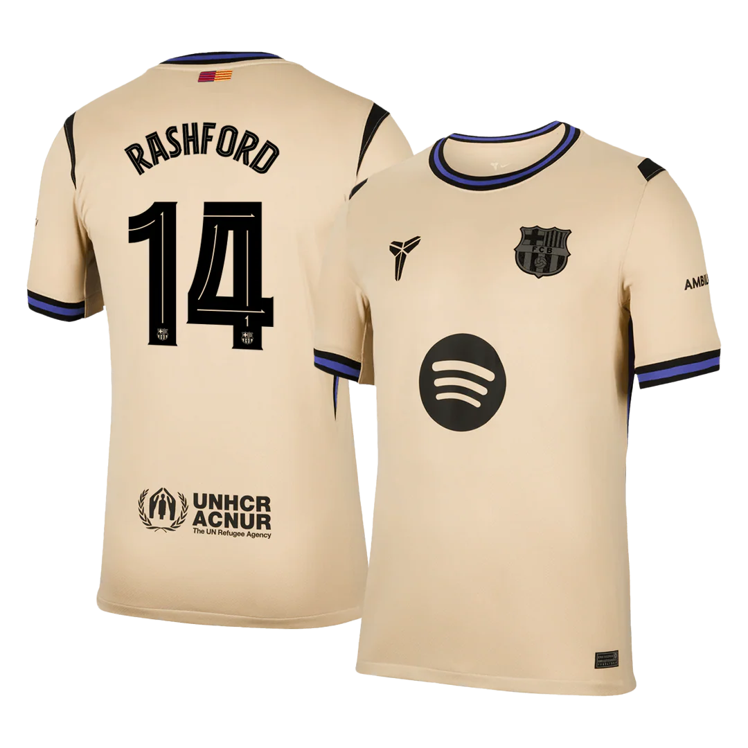 RASHFORD #14 Barcelona Away Soccer Jersey 2025/26 - UCL