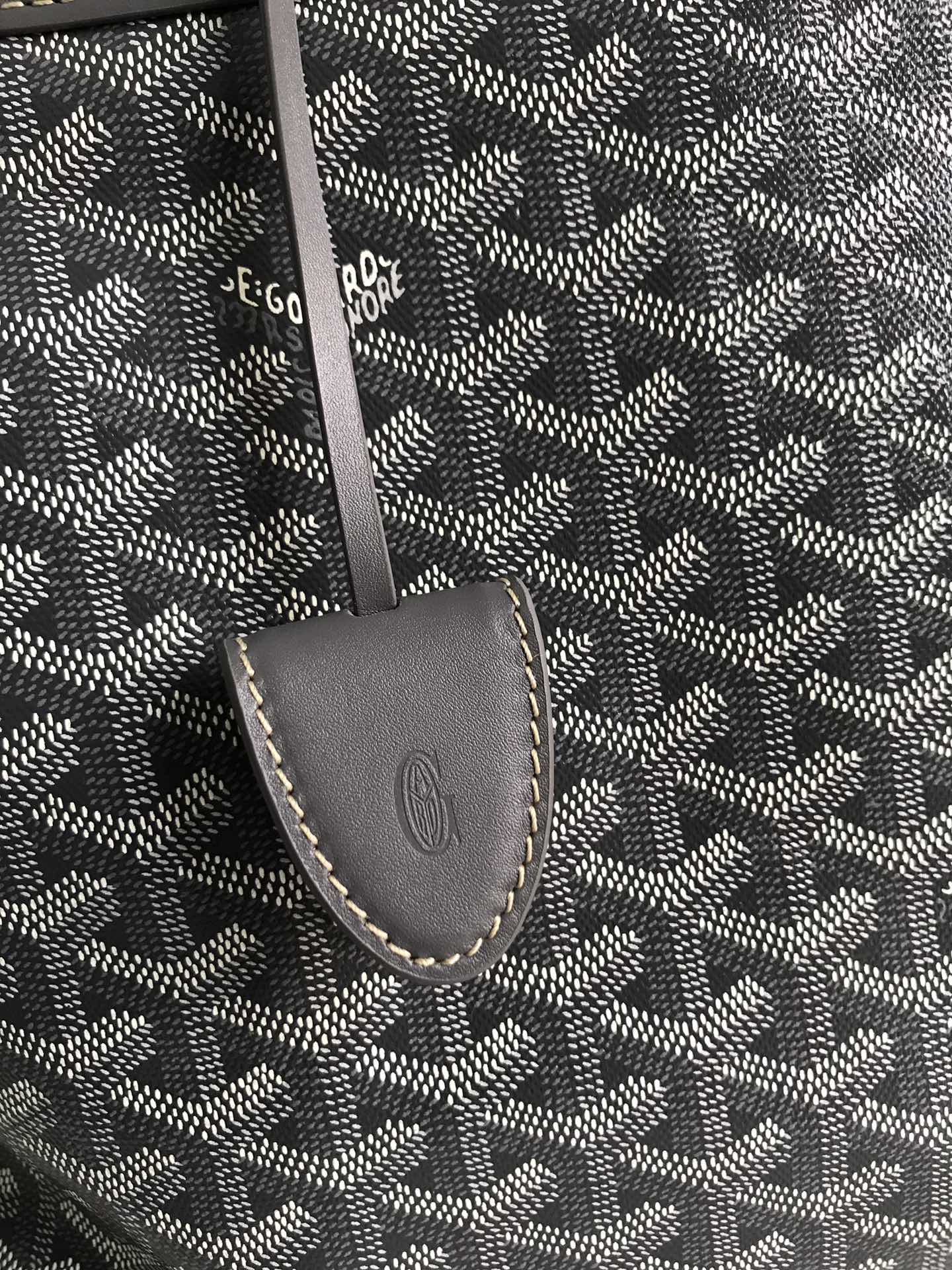 Goyard Bellechasse Biaude Pm Bag 36cm Gray Goyardine Canvas And Calfskin Trim