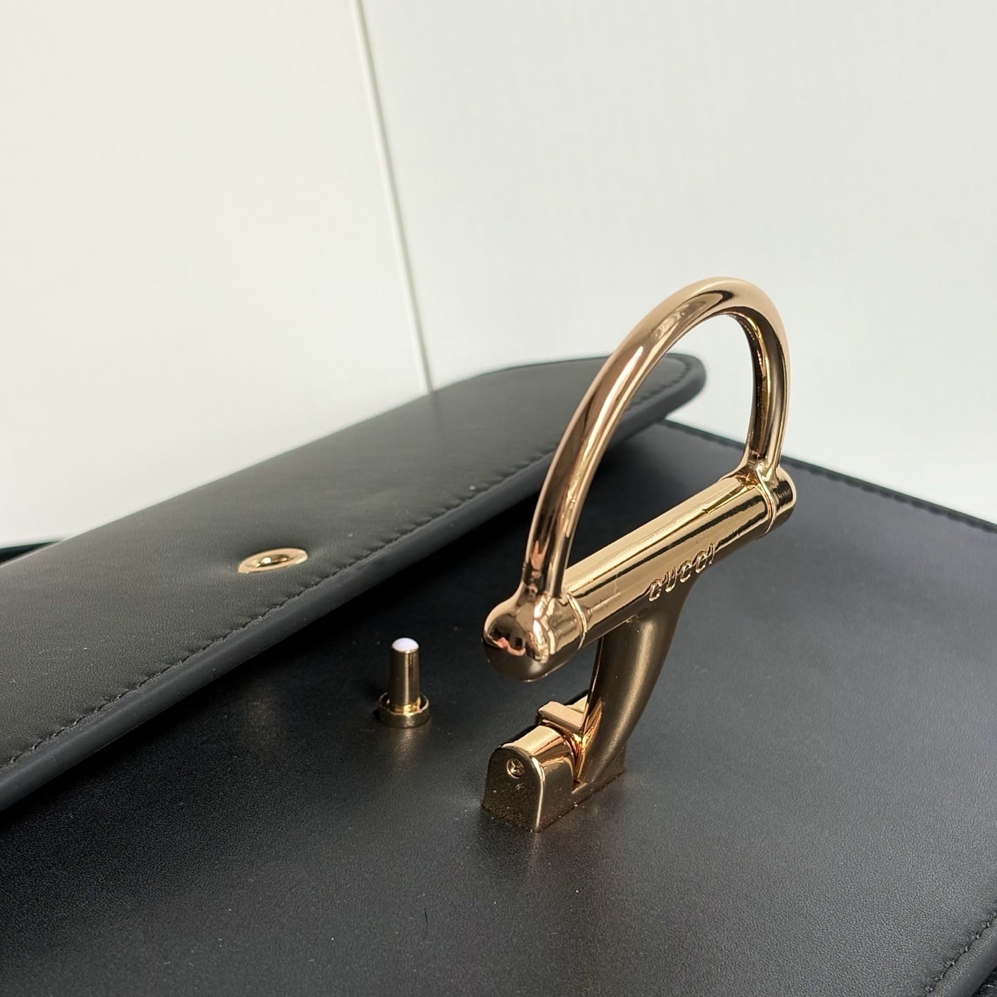Gucci Siena Medium Top Handle Bag Black Leather 25Cm ‎855535 AAFKB 1000