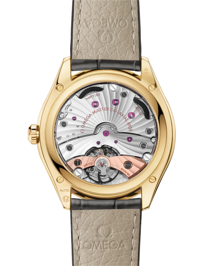Omega De Ville Trésor 40mm Silver Dial 18k Yellow Gold Strap 435.53.40.22.02.001