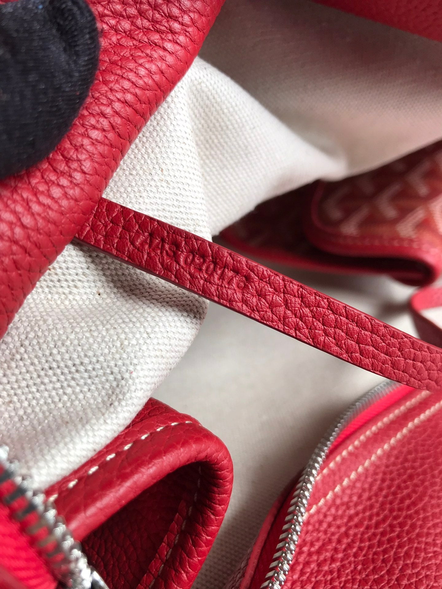 Goyard Hardy Pm Bag 40 Cm Red Goyardine Canvas And Taurillon Leather Trim