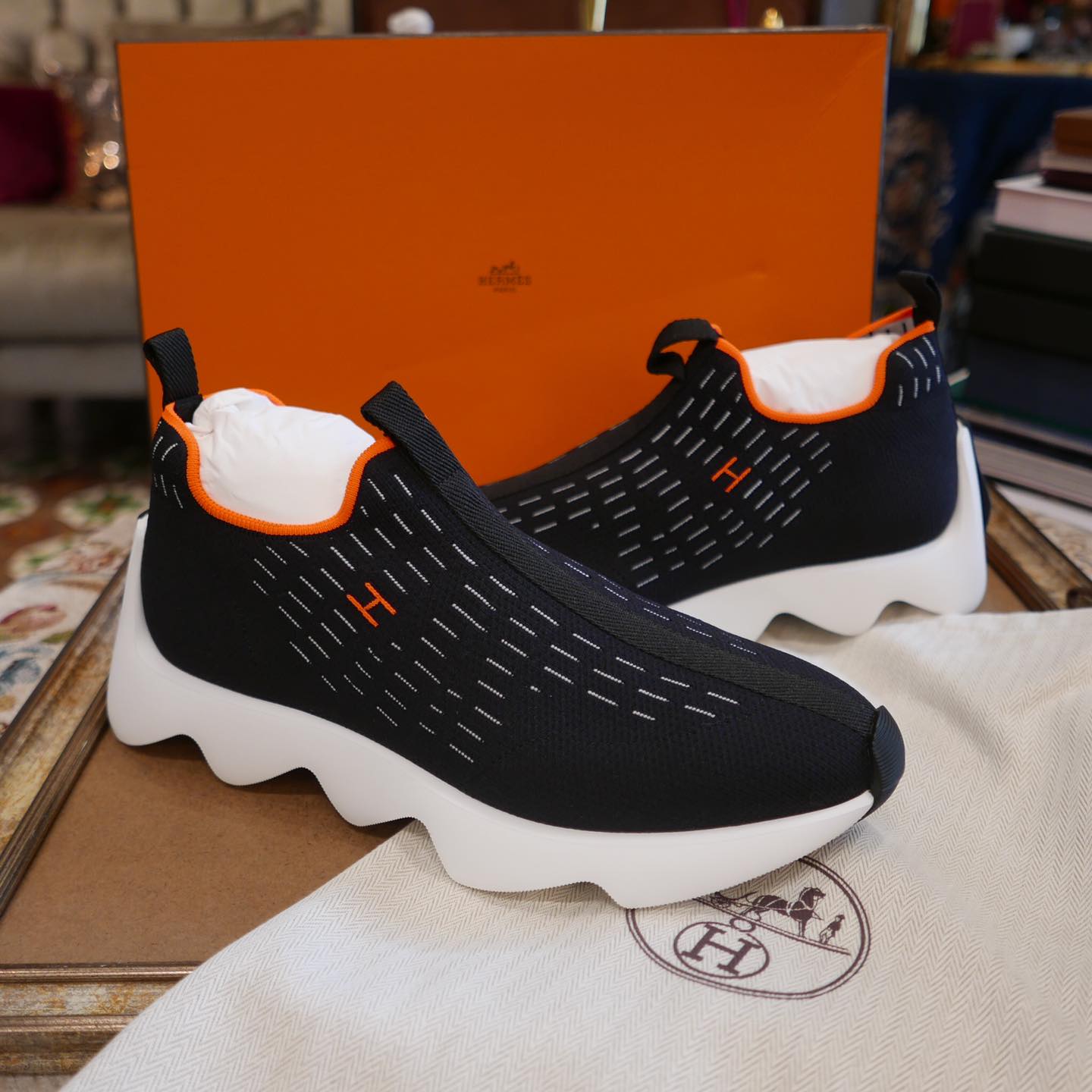 HERMES ECLAIR SNEAKER BLACK