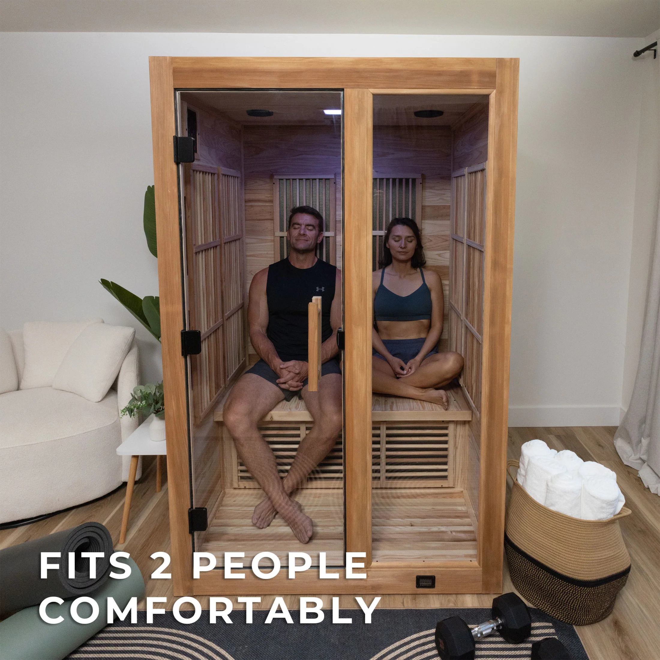 Rylan Indoor Infrared Sauna �?2 Person