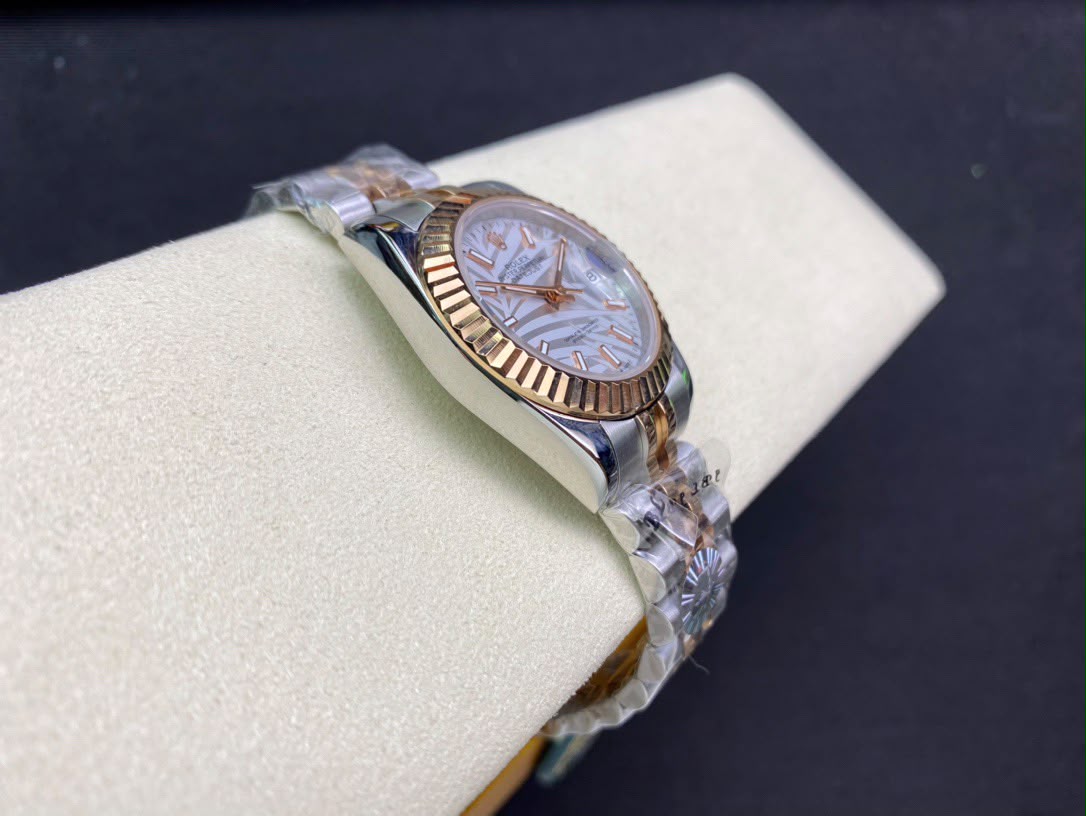 [SUPER CLONE] Rolex Datejust 31mm Palm Motif Silver Dial 126233