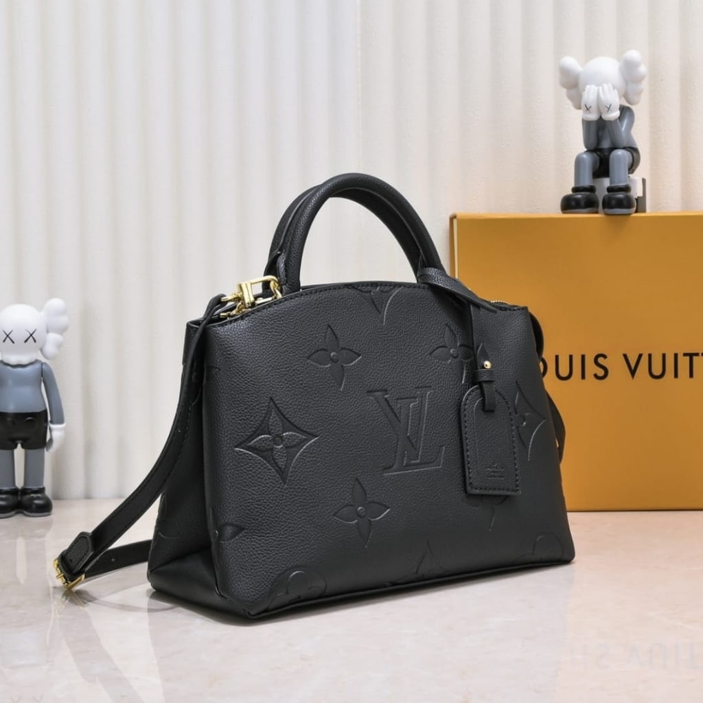 Louis Vuitton Petit Palais Monogram Empreinte Leather Black 29Cm M58916