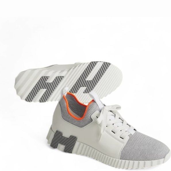 HERMES DEPART SLIP-ON SNEAKER GRIS/BLANC