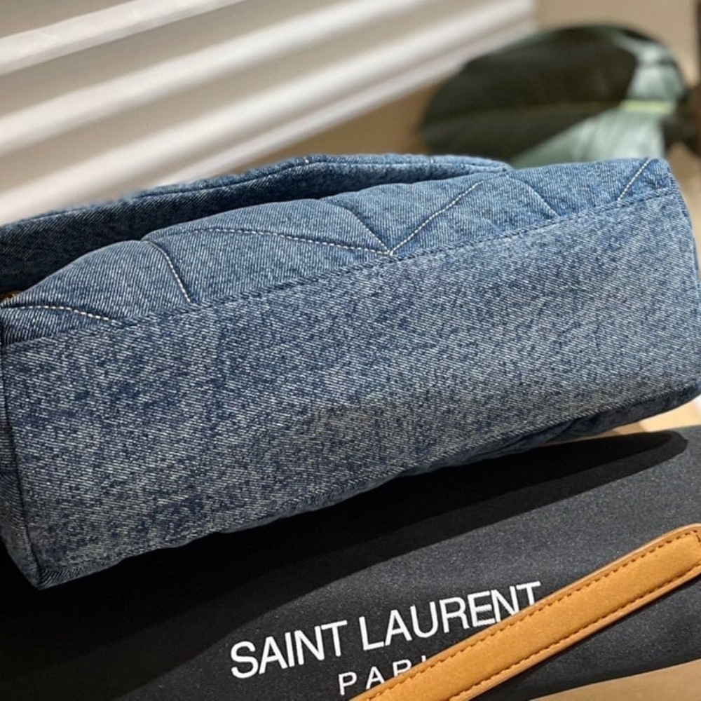 Saint Laurent Puffer Toy Denim Blue 28Cm 7593372PT674575
