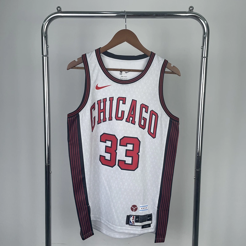 2023 NBA Chicago Bulls (33 PIPPEN) Basketball Jersey