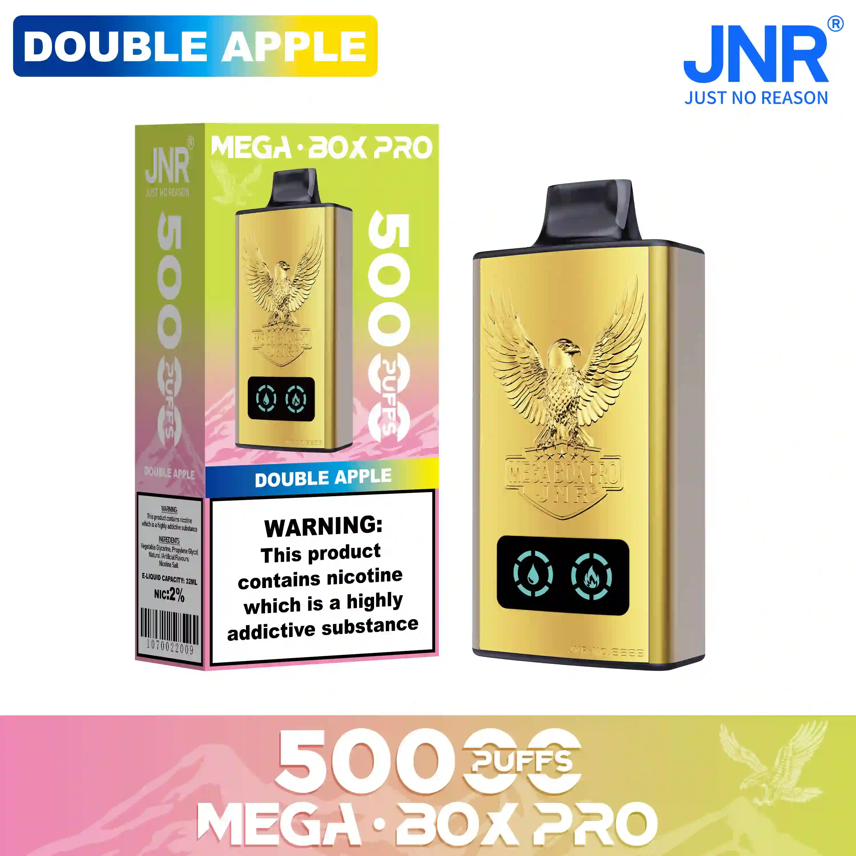 JNR Mega Box Pro 50000 Puffs Disposable Vape