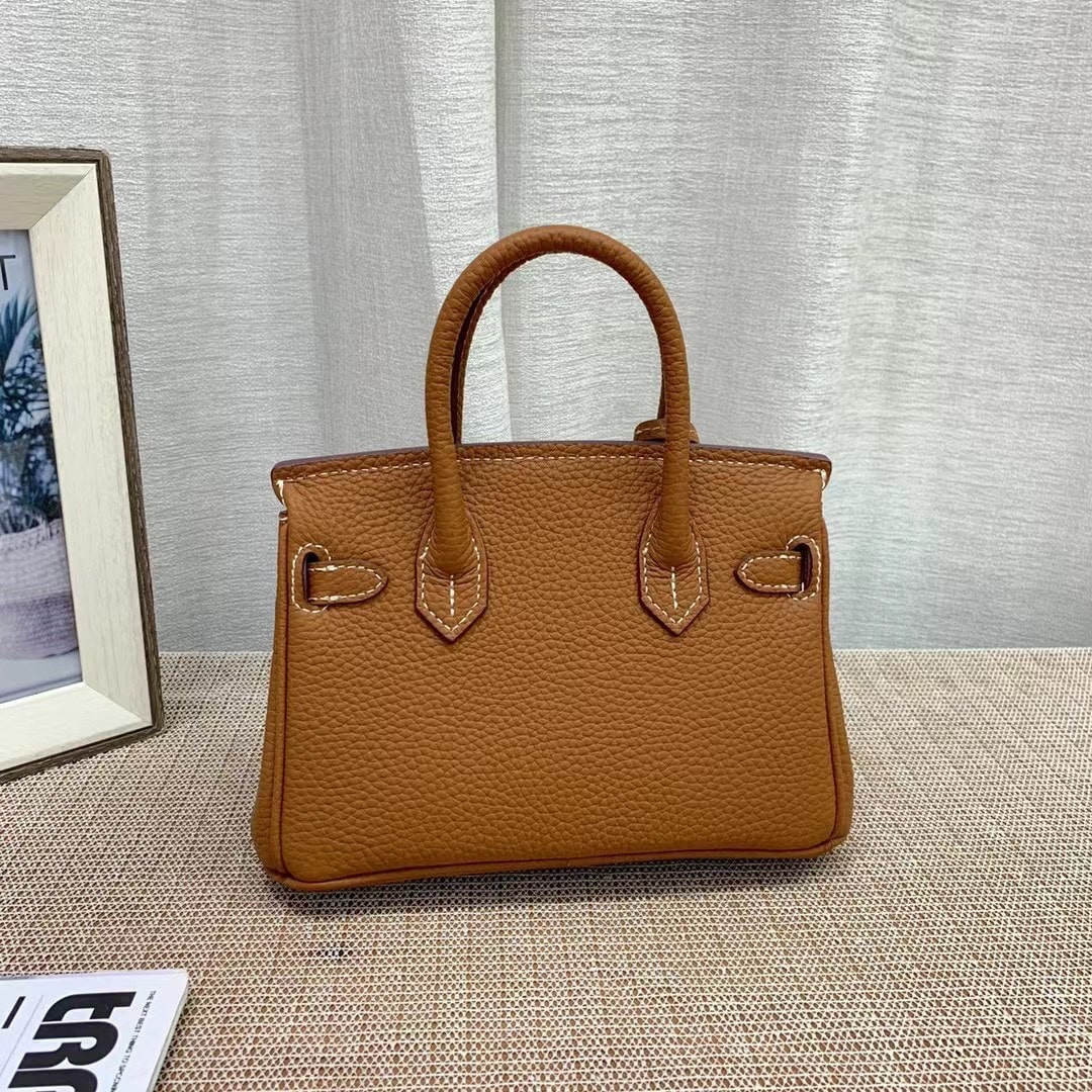 Hermes Birkin Mini Gold Hardware Epsom Brown 20Cm