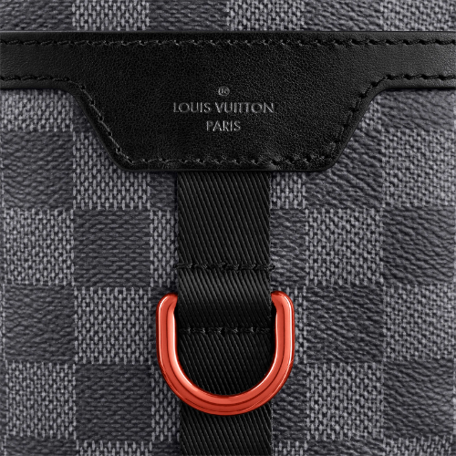 Louis Vuitton Utility Backpack Black And Grey 40Cm