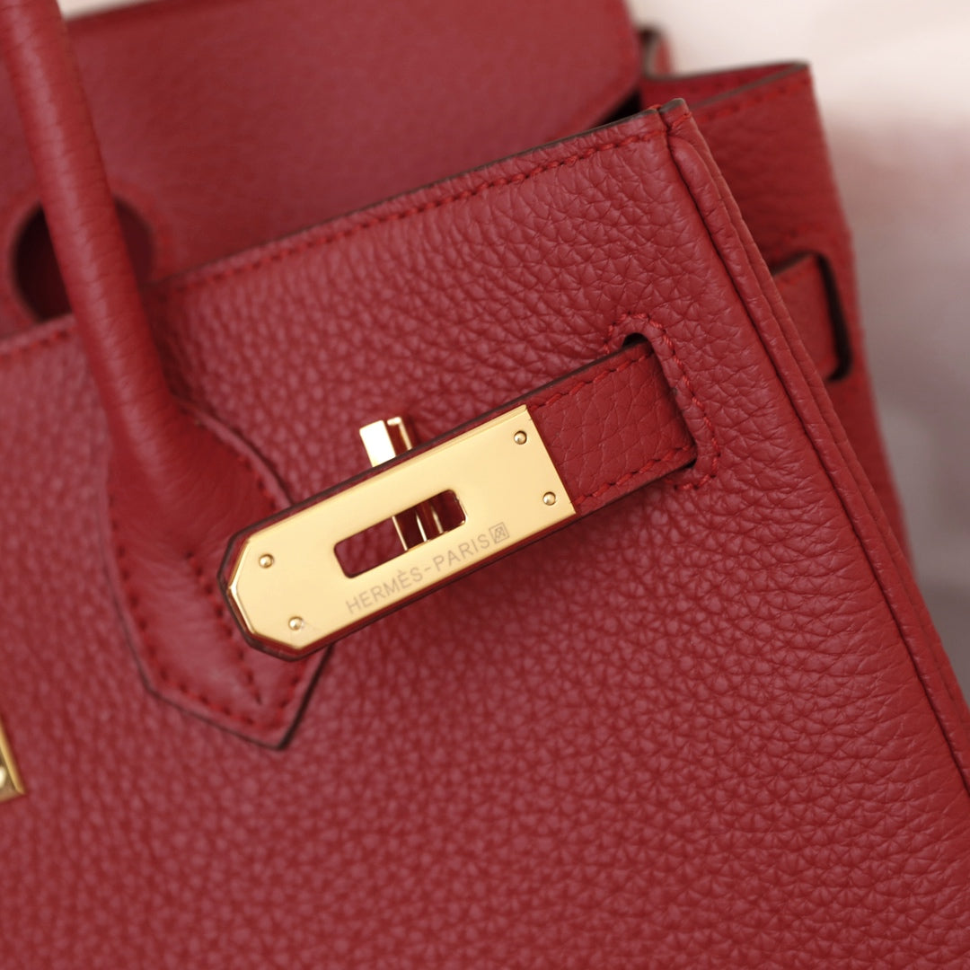 Hermes Birkin Bag 35 Crimson Togo Gold Hardware