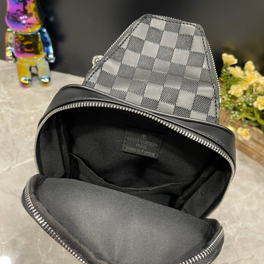 Louis Vuitton Avenue Slingbag 31Cm Black And Grey N40439