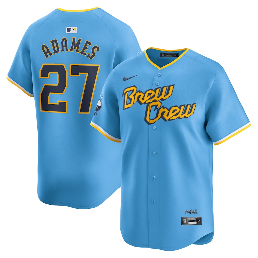 Willy Adames Milwaukee Brewers City Connect Limited Player Jersey Powder Blue