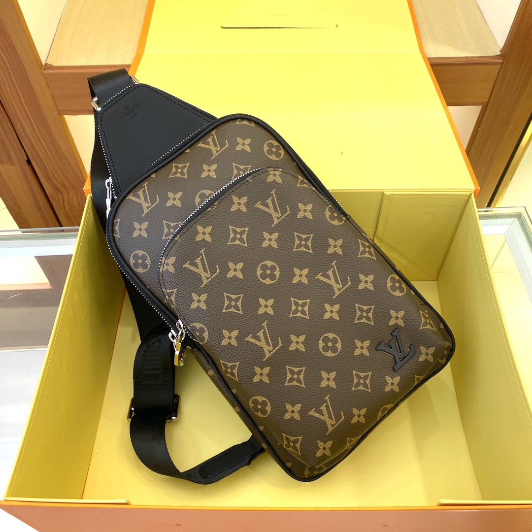 Louis Vuitton Avenue Slingbag Nm Monogram Macassar 31Cm M46327