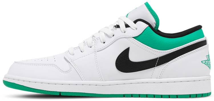 Air Jordan 1 Low White Lucky Green 553558-129