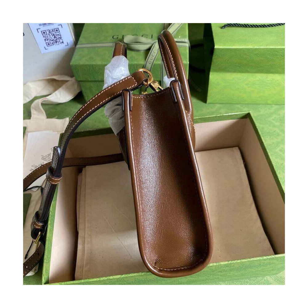 Gucci Mini Tote Bag with Interlocking G in GG Supreme