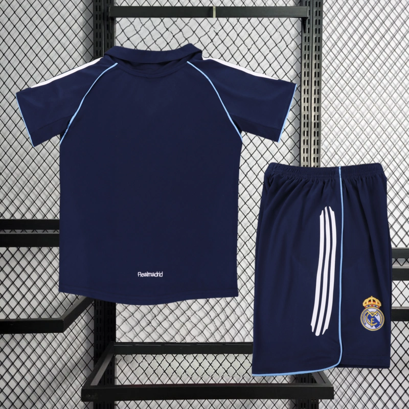 Retro kids 2005-06 KIDS Real Madrid Away Football jersey retro