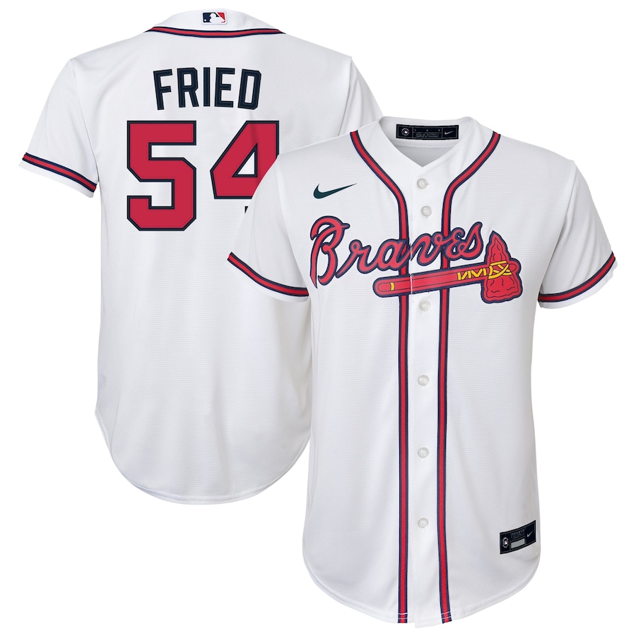 Max Fried Atlanta Braves Youth Alternate Player Jersey White