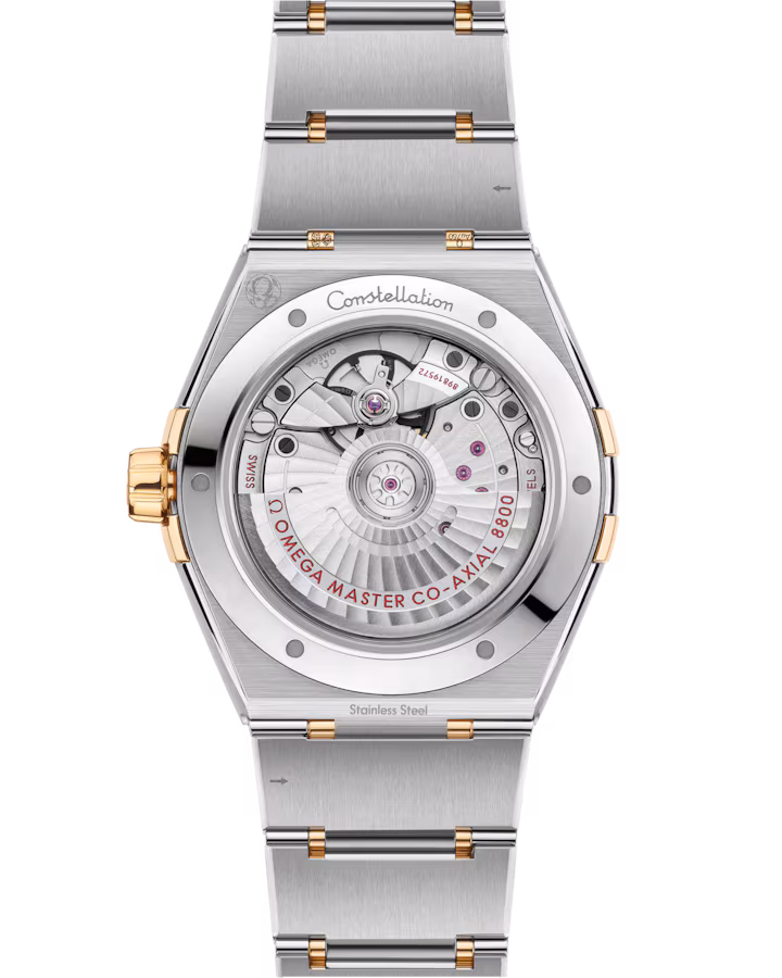 Omega Constellation 39mm Yellow Dial with Diamonds Stainless Steel and Sedna™ 18k Yellow Gold Bracelet 131.20.39.20.58.001