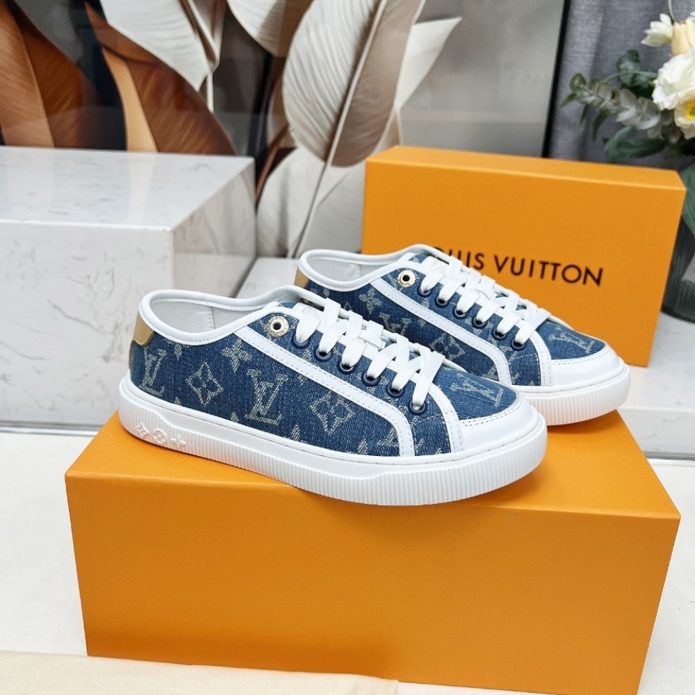 Louis Vuitton Lv Lagoon Sneaker Denim Blue 1Agyg4