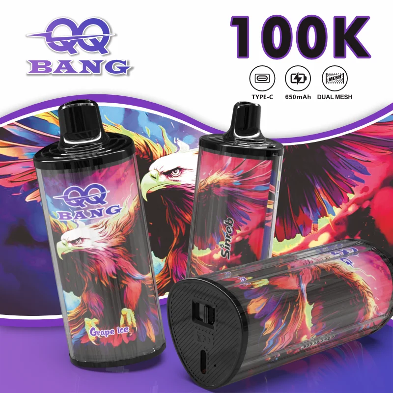 QQ BANG 100K Puffs Prefilled Hookah Vape |  Rechargeable