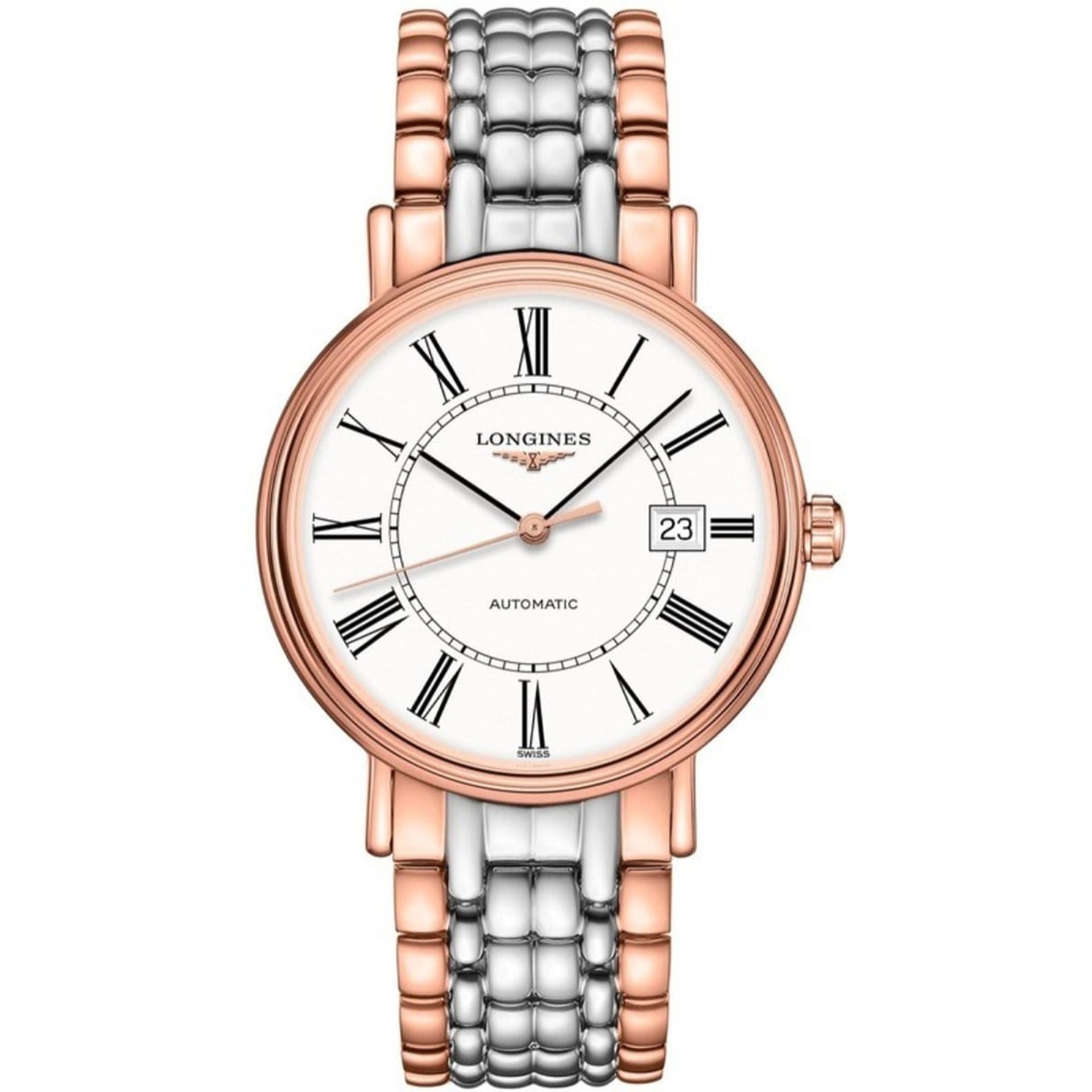 【Super Clone】Longines Unisex L4.922.1.11.7 Presence Two-Tone Stainless Steel Watch