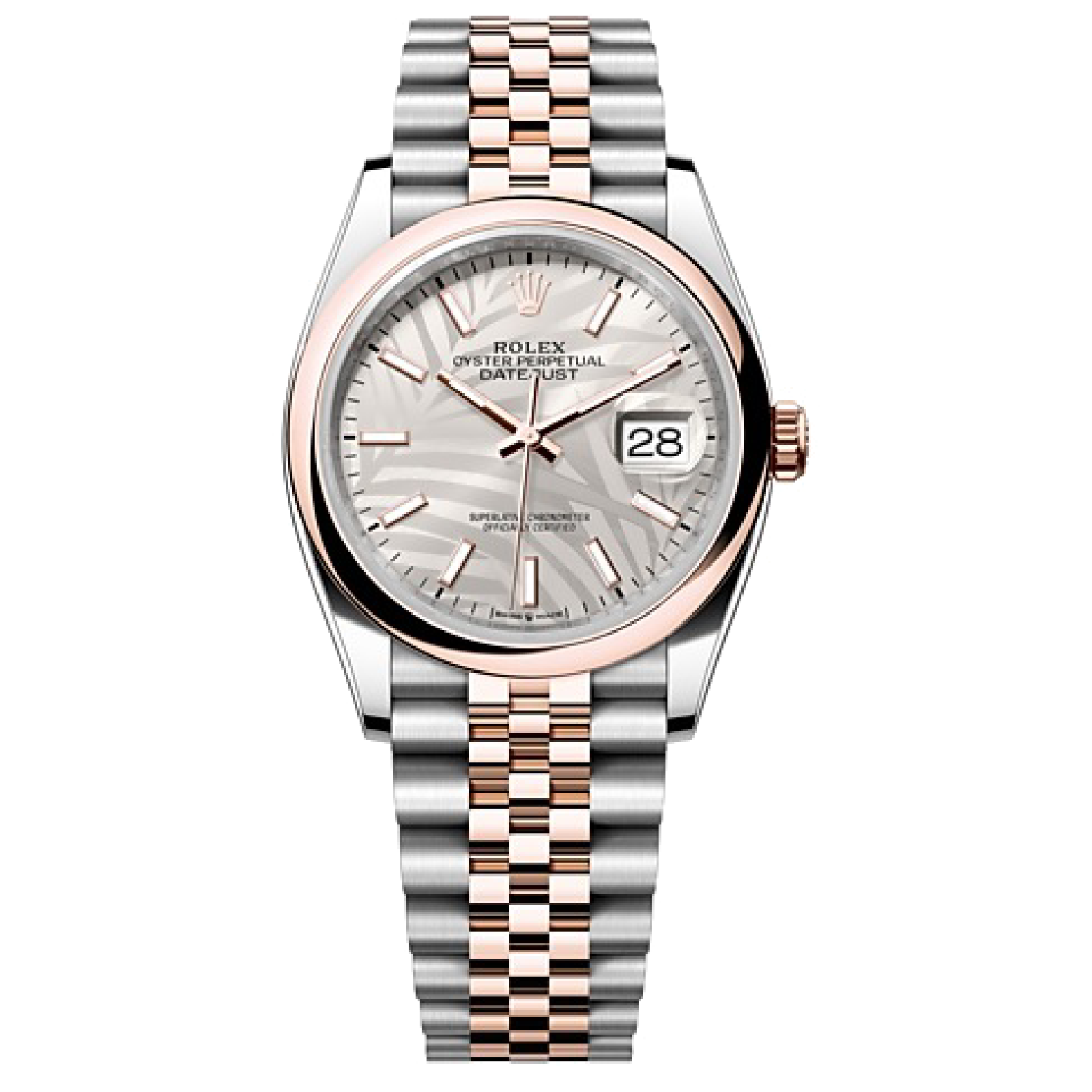 Rolex DATEJUST Oyster, 36 mm, Oystersteel and Everose gold M126201-0031