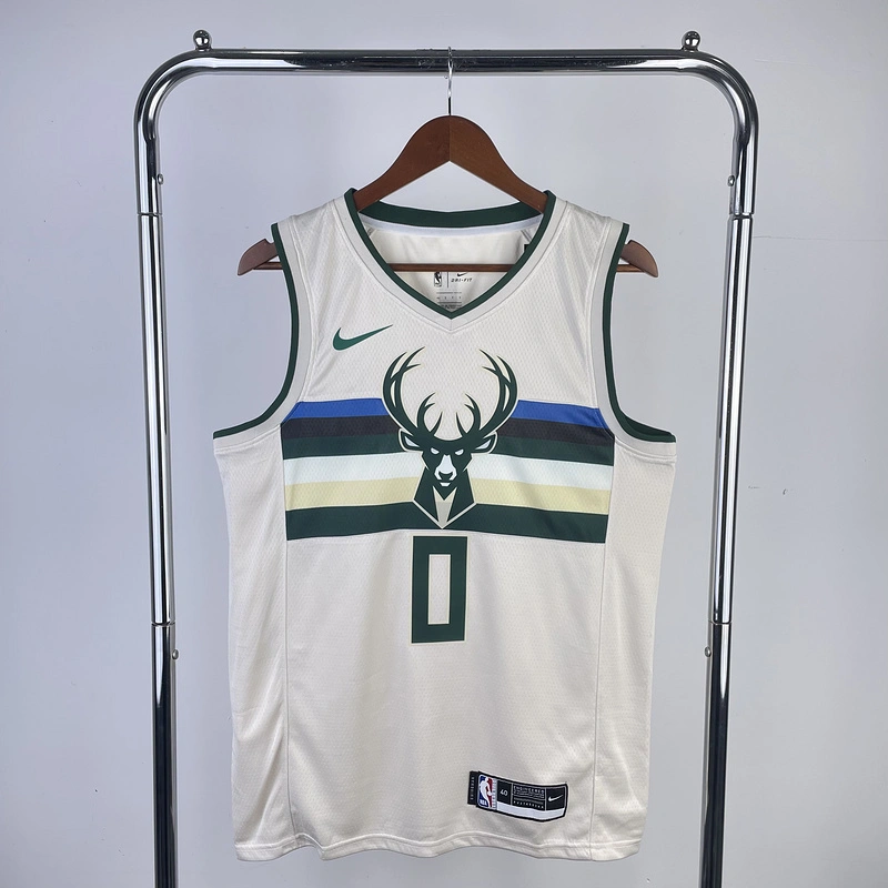 2019 NBA Milwaukee Bucks (0 LILLARD) Basketball Jersey